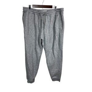 HOLLISTER Mens Jogger Sweatpants Grey Elastic Waist Drawstring XXLarge
